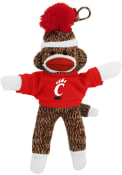 Brown Cincinnati Bearcats 4 Inch Sock Monkey Keychain