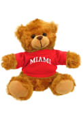 Miami RedHawks 6 Inch Jersey Bear Plush