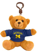 Michigan Wolverines 4 Inch Bear Keychain