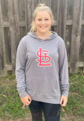 St Louis Cardinals Womens Levelwear Recovery Hooded Sweatshirt - Grey