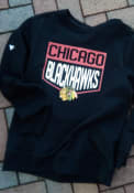 Chicago Blackhawks Levelwear Zane Team Shield Sweatshirt - Black