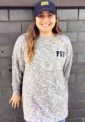 Pittsburgh Womens Grey Cozy Fleece Long Sleeve T Shirt