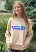 Kentucky Wildcats Womens Campus Crew Sweatshirt - Oatmeal