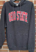 Ohio State Buckeyes Womens Everybody Burnout Hooded Sweatshirt - Charcoal