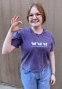 K-State Wildcats Womens Short N Sweet Crop T-Shirt - Purple