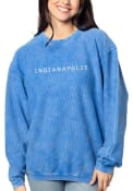 Indianapolis Womens Corded Crew Sweatshirt - Blue