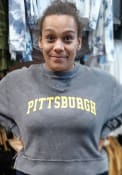 Pittsburgh Womens Boxy Pullover Crew Sweatshirt - Charcoal