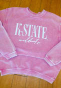 K-State Wildcats Womens Corded Crew Sweatshirt - Pink