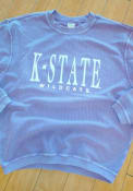 K-State Wildcats Womens Corded Crew Sweatshirt - Purple