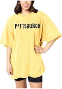 Pittsburgh Sunflower Mineral Wash Band Short Sleeve T-Shirt
