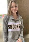 Wichita State Shockers Womens Cozy 1/4 Zip Pullover - Grey