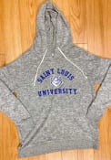 Saint Louis Billikens Womens Cozy Tunic Hooded Sweatshirt - Grey