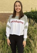 Oklahoma Sooners Womens Cozy Colorblock T-Shirt - White