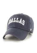 Dallas Ft Worth Arched Adjustable Hat - Navy Blue