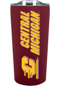 Central Michigan Chippewas Team Logo 18oz Soft Touch Stainless Steel Tumbler - Maroon