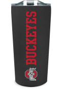 Ohio State Buckeyes Team Logo 18oz Soft Touch Stainless Steel Tumbler - Black