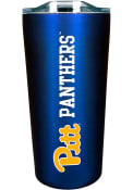 Pitt Panthers Team Logo 18oz Soft Touch Stainless Steel Tumbler - Blue