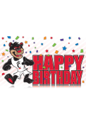 Cincinnati Bearcats Red Happy Birthday Confetti Card