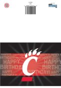 Cincinnati Bearcats Red Birthday Card