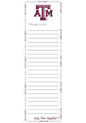 Texas A&M Aggies To Do List Pad Notepad