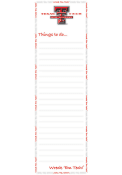 Texas Tech Red Raiders To Do List Pad Notepad