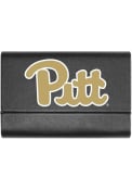 Pitt Panthers Leather Business Card Holder