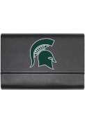 Michigan State Spartans Leather Business Card Holder