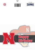 Nebraska Cornhuskers Team Logo Birthday Card
