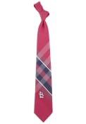 St Louis Cardinals Woven Poly Grid Tie - Red