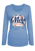 New York Mets Womens Blue Baseball Women's Scoop