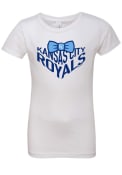 Kansas City Royals Girls White Youth Girls Princess T-Shirt