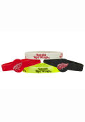 Detroit Red Wings Kids 4pk Silicone Emblem Bracelet - Red