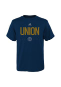 Philadelphia Union Boys Navy Blue Cotton T-Shirt
