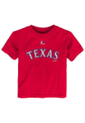 Texas Rangers Toddler Red Wordmark T-Shirt