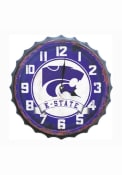 Purple K-State Wildcats Bottle Cap Wall Clock