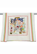 Dallas Printed and Embroidered Towel