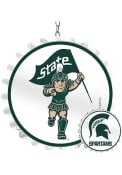 Michigan State Spartans Mascot Bottle Cap Dangler Sign