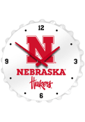 Nebraska Cornhuskers Bottle Cap Wall Clock