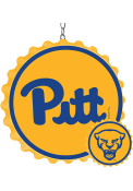 Pitt Panthers Bottle Cap Dangler Sign