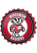 Wisconsin Badgers Mascot Bottle Cap Sign