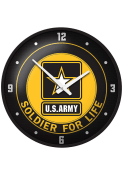 Army Soldier for Life Modern Disc Wall Clock