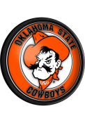 Oklahoma State Cowboys Mascot Round Slimline Lighted Sign