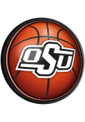 Oklahoma State Cowboys Basketball Round Slimline Lighted Sign