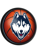 UConn Huskies Basketball Round Slimline Lighted Sign