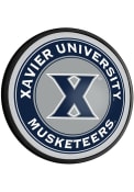 Xavier Musketeers Round Slimline Lighted Sign