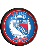 New York Rangers Round Slimline Lighted Sign