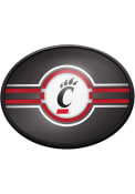 Black Cincinnati Bearcats Oval Slimline Lighted Sign