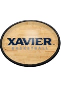 Xavier Musketeers Hardwood Oval Slimline Lighted Sign