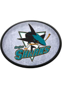 San Jose Sharks Ice Rink Oval Slimline Lighted Sign