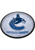 Vancouver Canucks Ice Rink Oval Slimline Lighted Sign